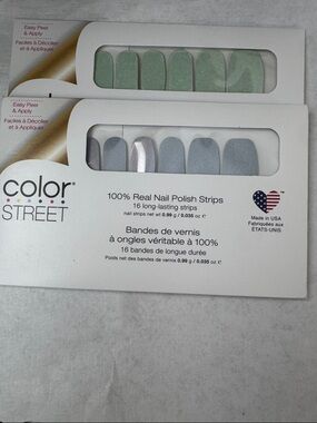 Color Street Nail Polish Strips a world to Sea FMG247 Island hopping FMS131 NIP